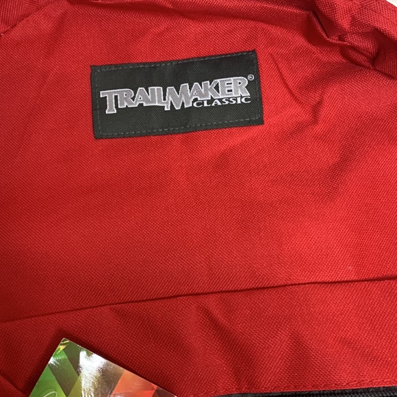 TrailMaker Classic | Red Canvas Adjustable Travel backpack Hiking Unisex Luggage - Picture 3 of 7